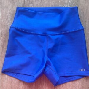 ALO Yoga Women's Vibrant Blue Athletic Shorts